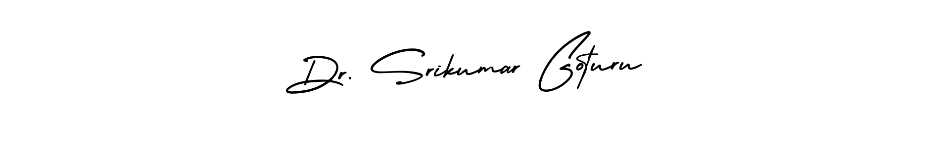 You can use this online signature creator to create a handwritten signature for the name Dr. Srikumar Goturu. This is the best online autograph maker. Dr. Srikumar Goturu signature style 3 images and pictures png