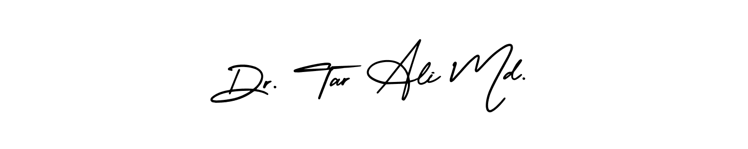 How to make Dr. Tar Ali Md. name signature. Use AmerikaSignatureDemo-Regular style for creating short signs online. This is the latest handwritten sign. Dr. Tar Ali Md. signature style 3 images and pictures png