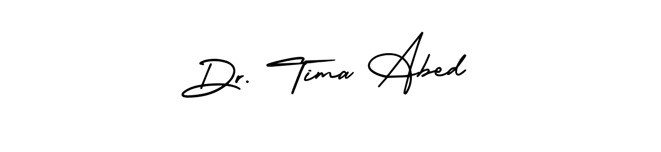 It looks lik you need a new signature style for name Dr. Tima Abed. Design unique handwritten (AmerikaSignatureDemo-Regular) signature with our free signature maker in just a few clicks. Dr. Tima Abed signature style 3 images and pictures png