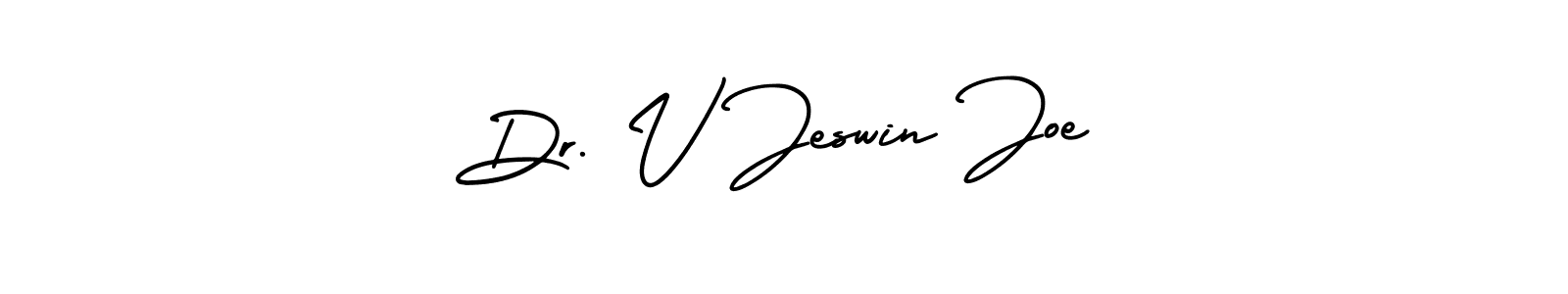 Also we have Dr. V Jeswin Joe name is the best signature style. Create professional handwritten signature collection using AmerikaSignatureDemo-Regular autograph style. Dr. V Jeswin Joe signature style 3 images and pictures png