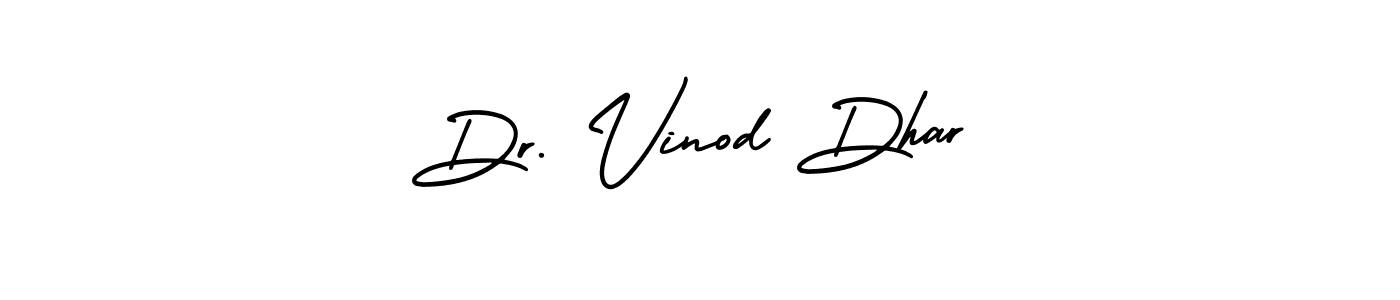 How to Draw Dr. Vinod Dhar signature style? AmerikaSignatureDemo-Regular is a latest design signature styles for name Dr. Vinod Dhar. Dr. Vinod Dhar signature style 3 images and pictures png