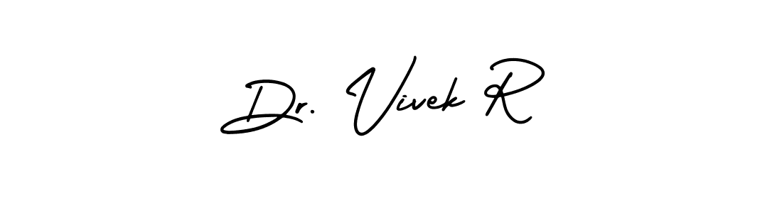 Design your own signature with our free online signature maker. With this signature software, you can create a handwritten (AmerikaSignatureDemo-Regular) signature for name Dr. Vivek R. Dr. Vivek R signature style 3 images and pictures png