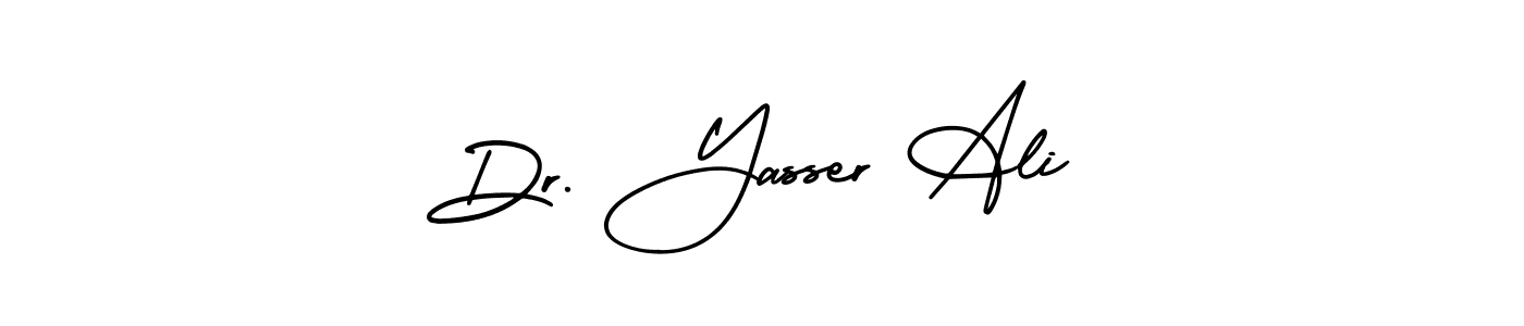 How to make Dr. Yasser Ali signature? AmerikaSignatureDemo-Regular is a professional autograph style. Create handwritten signature for Dr. Yasser Ali name. Dr. Yasser Ali signature style 3 images and pictures png