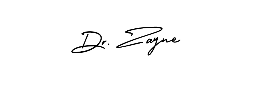 You should practise on your own different ways (AmerikaSignatureDemo-Regular) to write your name (Dr. Zayne) in signature. don't let someone else do it for you. Dr. Zayne signature style 3 images and pictures png