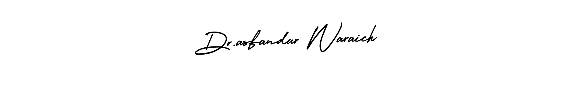 Similarly AmerikaSignatureDemo-Regular is the best handwritten signature design. Signature creator online .You can use it as an online autograph creator for name Dr.asfandar Waraich. Dr.asfandar Waraich signature style 3 images and pictures png