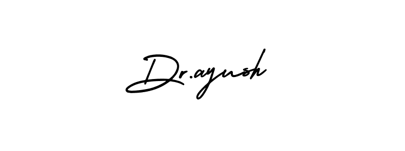 It looks lik you need a new signature style for name Dr.ayush. Design unique handwritten (AmerikaSignatureDemo-Regular) signature with our free signature maker in just a few clicks. Dr.ayush signature style 3 images and pictures png