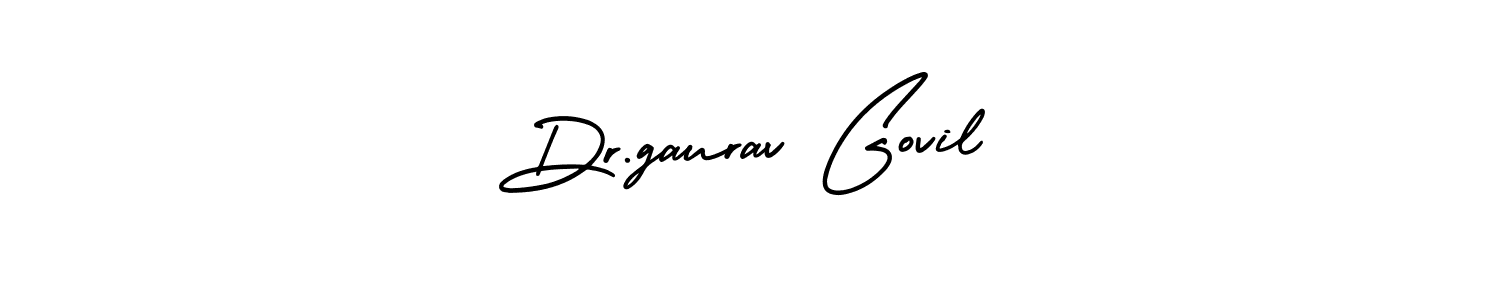 You should practise on your own different ways (AmerikaSignatureDemo-Regular) to write your name (Dr.gaurav Govil) in signature. don't let someone else do it for you. Dr.gaurav Govil signature style 3 images and pictures png