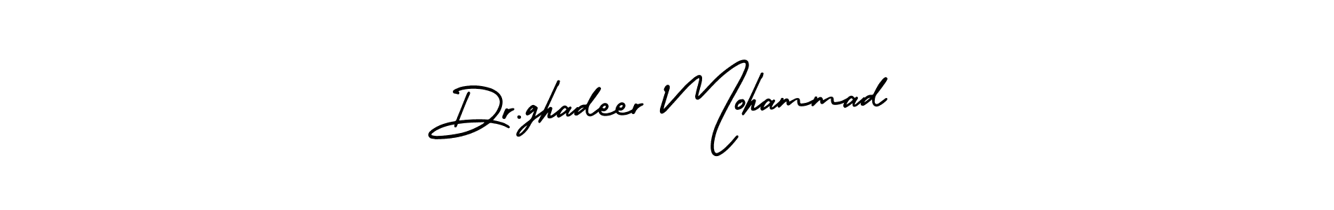 You should practise on your own different ways (AmerikaSignatureDemo-Regular) to write your name (Dr.ghadeer Mohammad) in signature. don't let someone else do it for you. Dr.ghadeer Mohammad signature style 3 images and pictures png