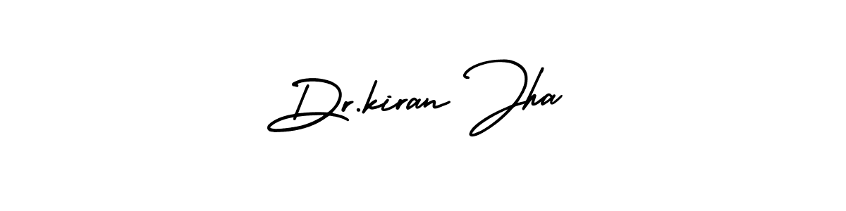 How to make Dr.kiran Jha signature? AmerikaSignatureDemo-Regular is a professional autograph style. Create handwritten signature for Dr.kiran Jha name. Dr.kiran Jha signature style 3 images and pictures png