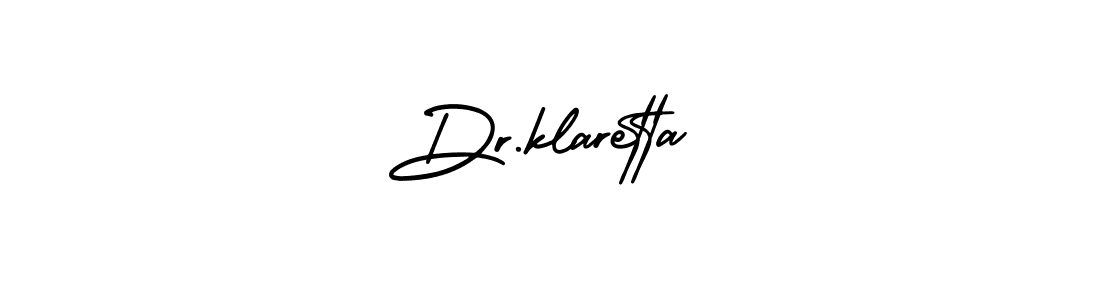 How to Draw Dr.klaretta signature style? AmerikaSignatureDemo-Regular is a latest design signature styles for name Dr.klaretta. Dr.klaretta signature style 3 images and pictures png