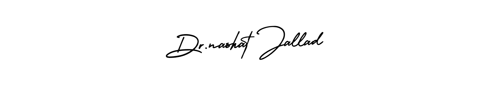 Use a signature maker to create a handwritten signature online. With this signature software, you can design (AmerikaSignatureDemo-Regular) your own signature for name Dr.nashat Jallad. Dr.nashat Jallad signature style 3 images and pictures png