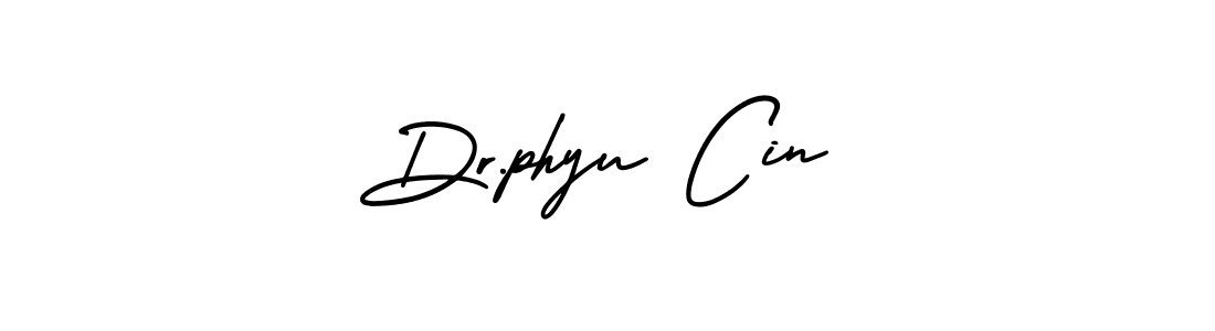 You should practise on your own different ways (AmerikaSignatureDemo-Regular) to write your name (Dr.phyu Cin) in signature. don't let someone else do it for you. Dr.phyu Cin signature style 3 images and pictures png