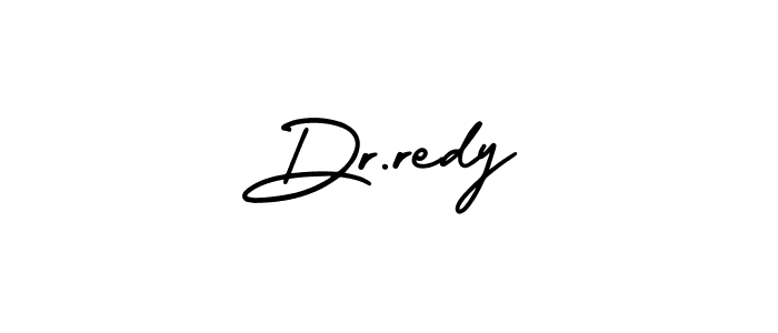 How to make Dr.redy signature? AmerikaSignatureDemo-Regular is a professional autograph style. Create handwritten signature for Dr.redy name. Dr.redy signature style 3 images and pictures png