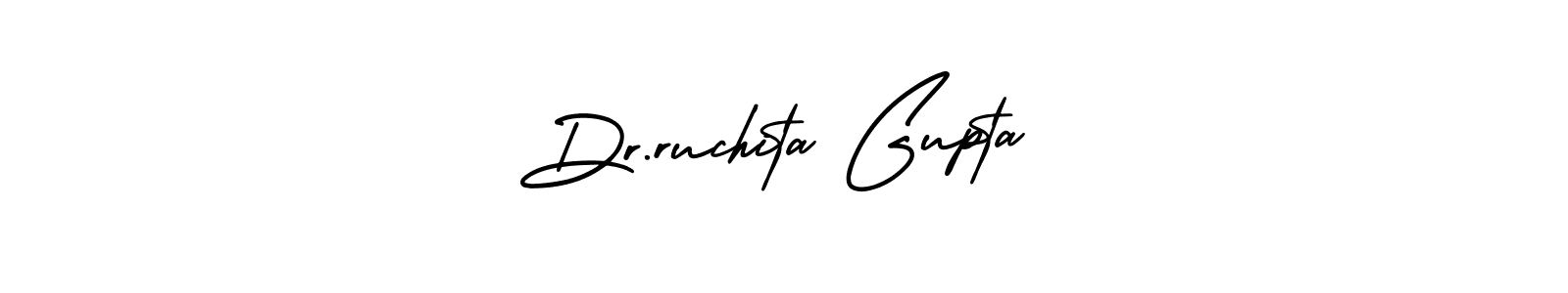 Dr.ruchita Gupta stylish signature style. Best Handwritten Sign (AmerikaSignatureDemo-Regular) for my name. Handwritten Signature Collection Ideas for my name Dr.ruchita Gupta. Dr.ruchita Gupta signature style 3 images and pictures png