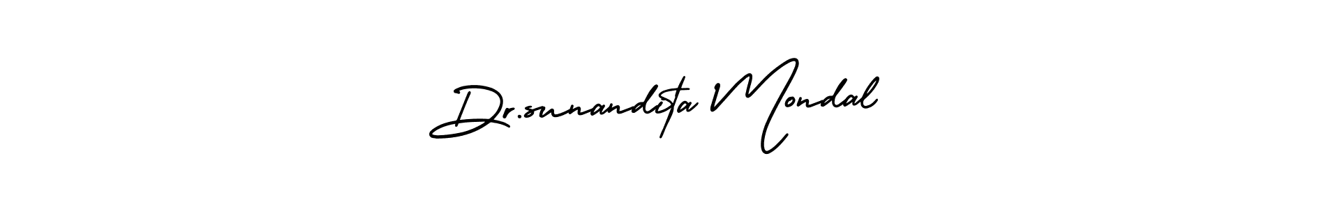 It looks lik you need a new signature style for name Dr.sunandita Mondal. Design unique handwritten (AmerikaSignatureDemo-Regular) signature with our free signature maker in just a few clicks. Dr.sunandita Mondal signature style 3 images and pictures png