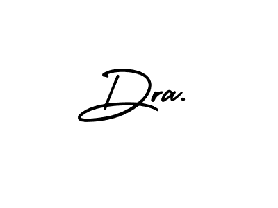 The best way (AmerikaSignatureDemo-Regular) to make a short signature is to pick only two or three words in your name. The name Dra. include a total of six letters. For converting this name. Dra. signature style 3 images and pictures png