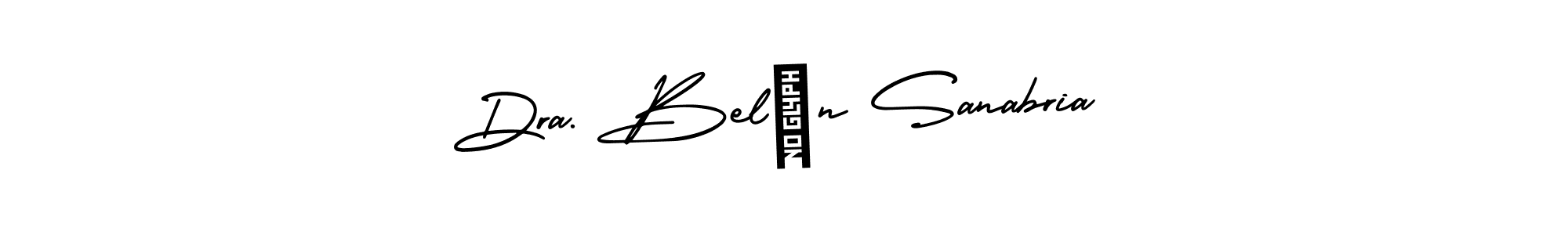 Use a signature maker to create a handwritten signature online. With this signature software, you can design (AmerikaSignatureDemo-Regular) your own signature for name Dra. Belén Sanabria. Dra. Belén Sanabria signature style 3 images and pictures png