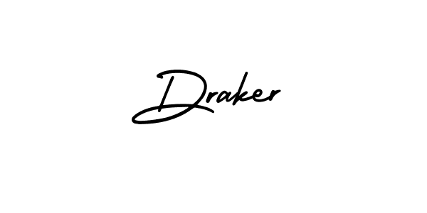 Create a beautiful signature design for name Draker. With this signature (AmerikaSignatureDemo-Regular) fonts, you can make a handwritten signature for free. Draker signature style 3 images and pictures png