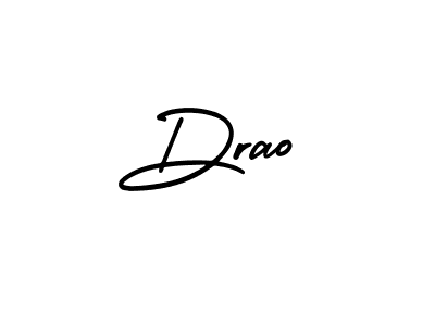 How to Draw Drao signature style? AmerikaSignatureDemo-Regular is a latest design signature styles for name Drao. Drao signature style 3 images and pictures png