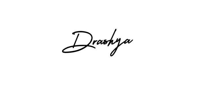 How to make Drashya name signature. Use AmerikaSignatureDemo-Regular style for creating short signs online. This is the latest handwritten sign. Drashya signature style 3 images and pictures png