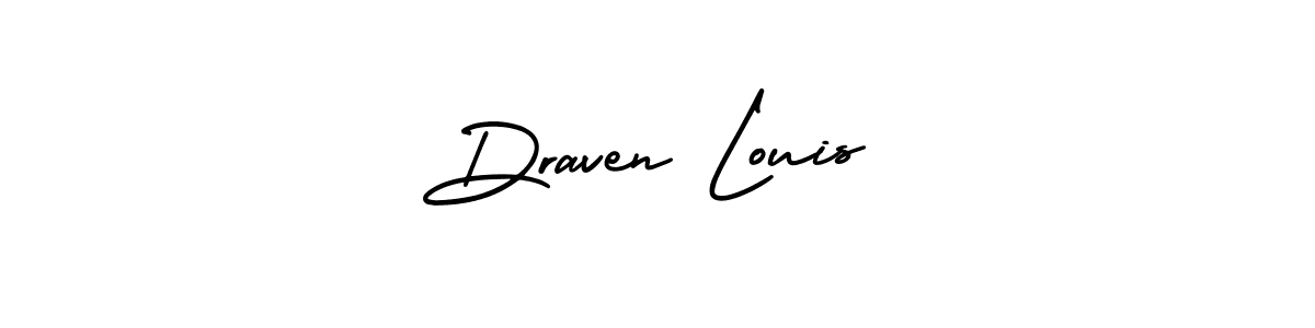 Similarly AmerikaSignatureDemo-Regular is the best handwritten signature design. Signature creator online .You can use it as an online autograph creator for name Draven Louis. Draven Louis signature style 3 images and pictures png