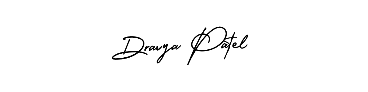 Design your own signature with our free online signature maker. With this signature software, you can create a handwritten (AmerikaSignatureDemo-Regular) signature for name Dravya Patel. Dravya Patel signature style 3 images and pictures png