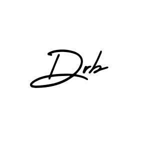 Use a signature maker to create a handwritten signature online. With this signature software, you can design (AmerikaSignatureDemo-Regular) your own signature for name Drb. Drb signature style 3 images and pictures png