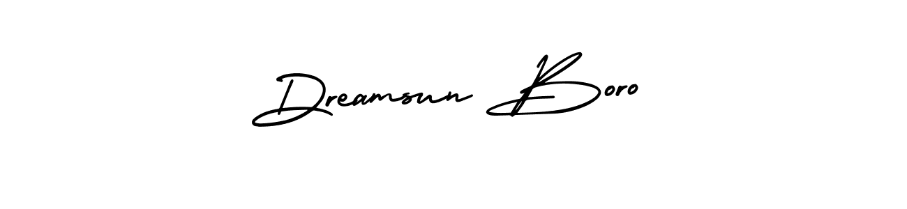 It looks lik you need a new signature style for name Dreamsun Boro. Design unique handwritten (AmerikaSignatureDemo-Regular) signature with our free signature maker in just a few clicks. Dreamsun Boro signature style 3 images and pictures png