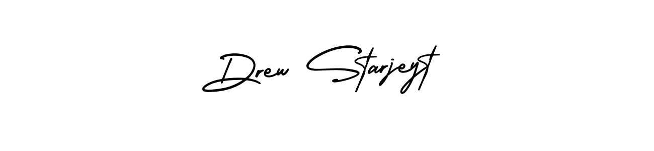 How to make Drew Starjeyt name signature. Use AmerikaSignatureDemo-Regular style for creating short signs online. This is the latest handwritten sign. Drew Starjeyt signature style 3 images and pictures png