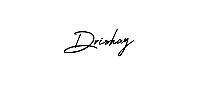 Drishay stylish signature style. Best Handwritten Sign (AmerikaSignatureDemo-Regular) for my name. Handwritten Signature Collection Ideas for my name Drishay. Drishay signature style 3 images and pictures png