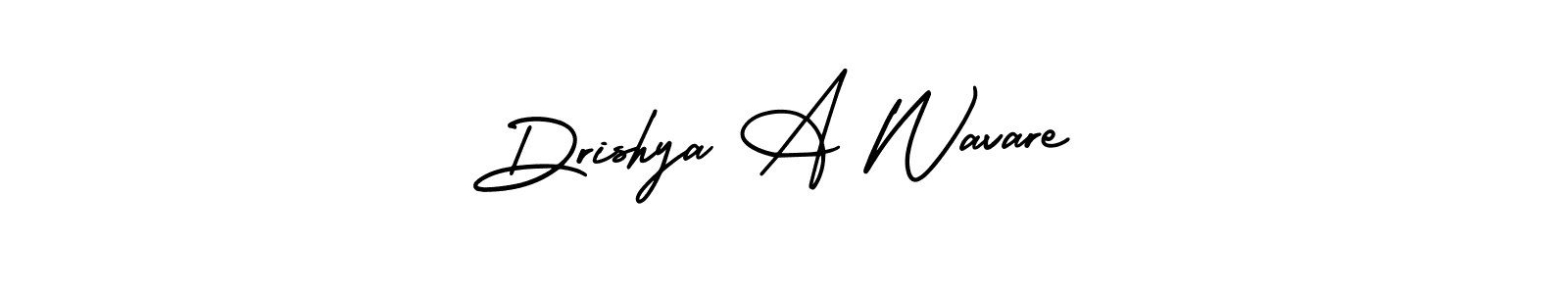 Drishya A Wavare stylish signature style. Best Handwritten Sign (AmerikaSignatureDemo-Regular) for my name. Handwritten Signature Collection Ideas for my name Drishya A Wavare. Drishya A Wavare signature style 3 images and pictures png