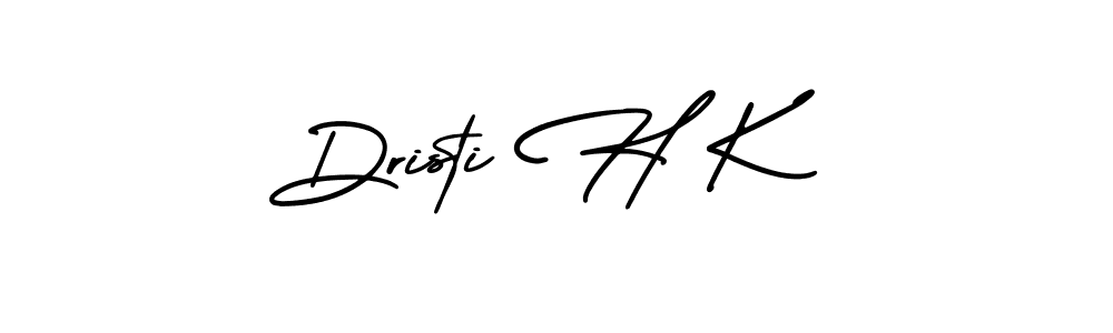 Best and Professional Signature Style for Dristi H K. AmerikaSignatureDemo-Regular Best Signature Style Collection. Dristi H K signature style 3 images and pictures png