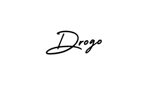 Make a beautiful signature design for name Drogo. With this signature (AmerikaSignatureDemo-Regular) style, you can create a handwritten signature for free. Drogo signature style 3 images and pictures png