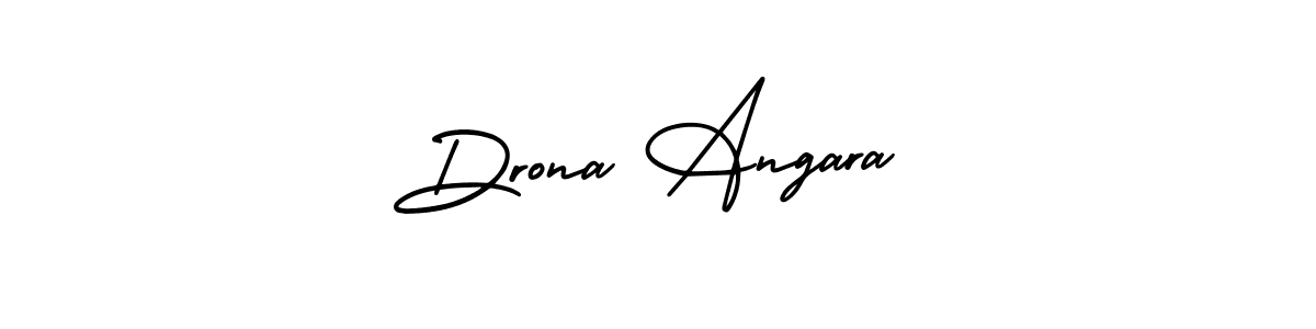 Make a beautiful signature design for name Drona Angara. Use this online signature maker to create a handwritten signature for free. Drona Angara signature style 3 images and pictures png
