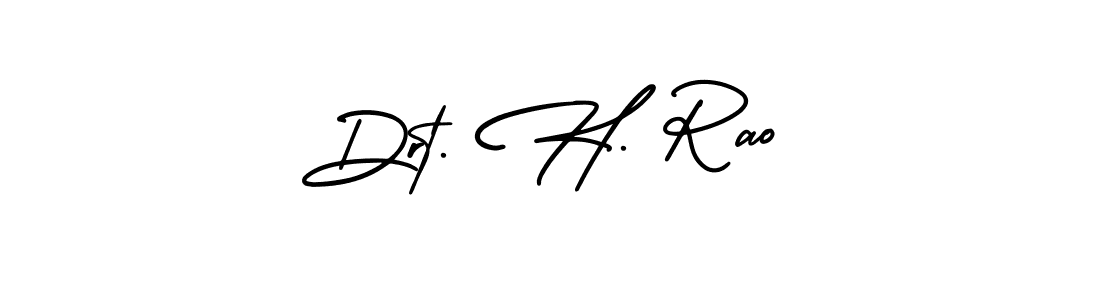 Create a beautiful signature design for name Drt. H. Rao. With this signature (AmerikaSignatureDemo-Regular) fonts, you can make a handwritten signature for free. Drt. H. Rao signature style 3 images and pictures png