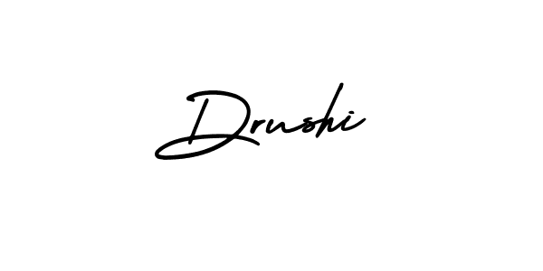 How to Draw Drushi signature style? AmerikaSignatureDemo-Regular is a latest design signature styles for name Drushi. Drushi signature style 3 images and pictures png