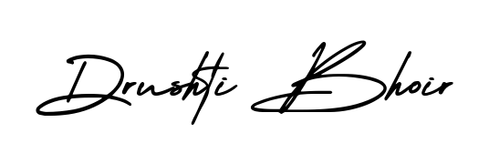 Stand out with a creative autograph for Drushti Bhoir. The AmerikaSignatureDemo-Regular styling blends modern aesthetics with classic signature flourishes. Drushti Bhoir signature style 3 images and pictures png