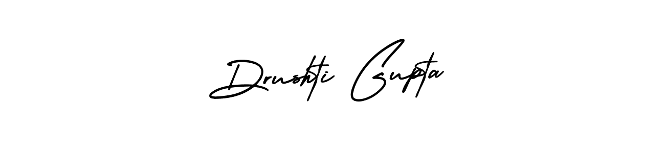 AmerikaSignatureDemo-Regular is a professional signature style that is perfect for those who want to add a touch of class to their signature. It is also a great choice for those who want to make their signature more unique. Get Drushti Gupta name to fancy signature for free. Drushti Gupta signature style 3 images and pictures png