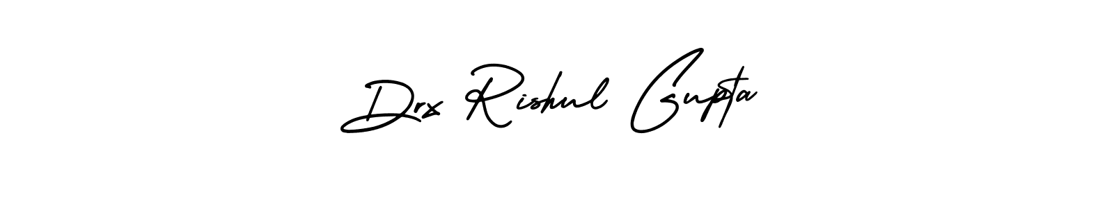 Make a beautiful signature design for name Drx Rishul Gupta. With this signature (AmerikaSignatureDemo-Regular) style, you can create a handwritten signature for free. Drx Rishul Gupta signature style 3 images and pictures png