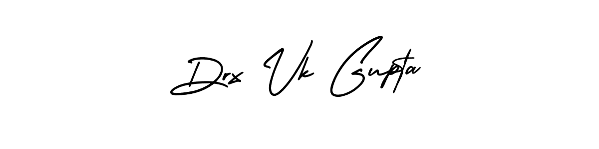 The best way (AmerikaSignatureDemo-Regular) to make a short signature is to pick only two or three words in your name. The name Drx Vk Gupta include a total of six letters. For converting this name. Drx Vk Gupta signature style 3 images and pictures png