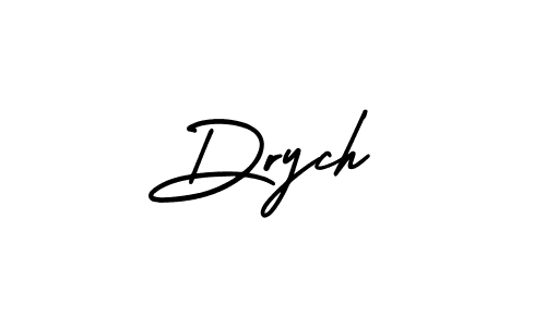 Design your own signature with our free online signature maker. With this signature software, you can create a handwritten (AmerikaSignatureDemo-Regular) signature for name Drych. Drych signature style 3 images and pictures png