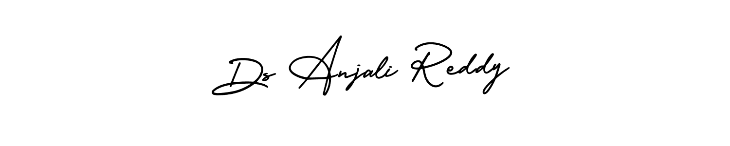 AmerikaSignatureDemo-Regular is a professional signature style that is perfect for those who want to add a touch of class to their signature. It is also a great choice for those who want to make their signature more unique. Get Ds Anjali Reddy name to fancy signature for free. Ds Anjali Reddy signature style 3 images and pictures png