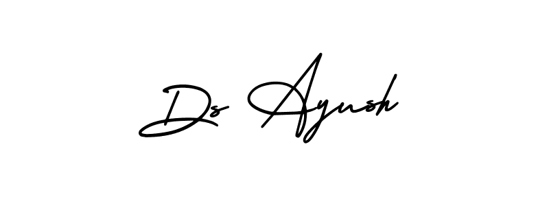 Use a signature maker to create a handwritten signature online. With this signature software, you can design (AmerikaSignatureDemo-Regular) your own signature for name Ds Ayush. Ds Ayush signature style 3 images and pictures png