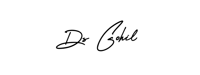 Ds Gohil stylish signature style. Best Handwritten Sign (AmerikaSignatureDemo-Regular) for my name. Handwritten Signature Collection Ideas for my name Ds Gohil. Ds Gohil signature style 3 images and pictures png