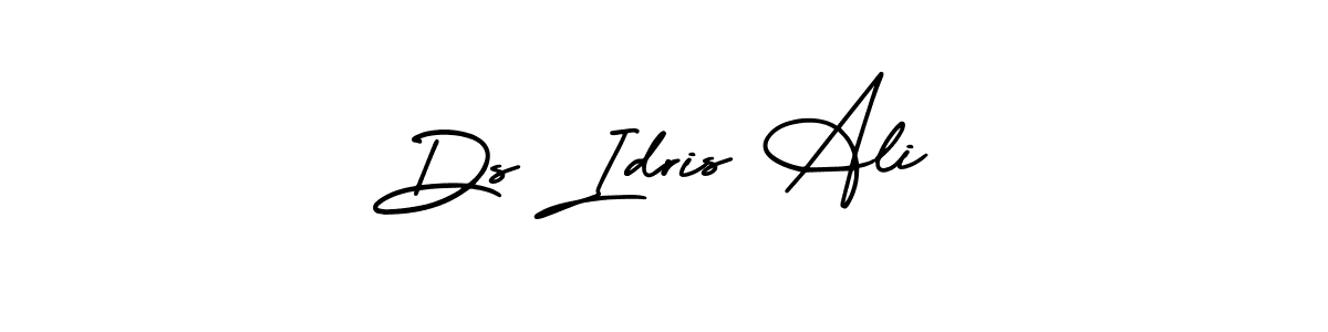 How to make Ds Idris Ali name signature. Use AmerikaSignatureDemo-Regular style for creating short signs online. This is the latest handwritten sign. Ds Idris Ali signature style 3 images and pictures png