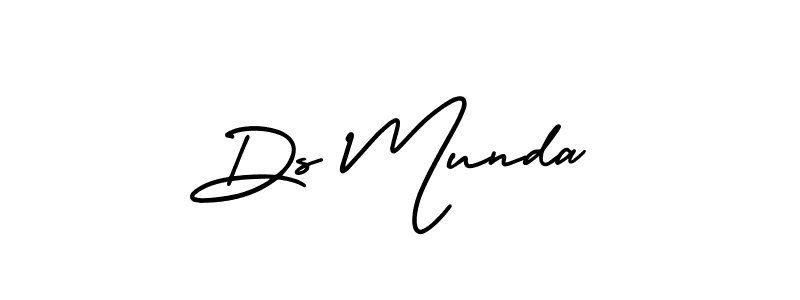 Use a signature maker to create a handwritten signature online. With this signature software, you can design (AmerikaSignatureDemo-Regular) your own signature for name Ds Munda. Ds Munda signature style 3 images and pictures png