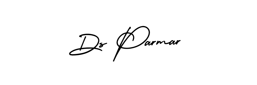 Similarly AmerikaSignatureDemo-Regular is the best handwritten signature design. Signature creator online .You can use it as an online autograph creator for name Ds Parmar. Ds Parmar signature style 3 images and pictures png