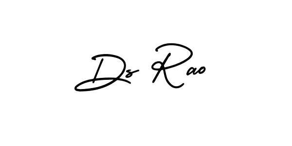 How to Draw Ds Rao signature style? AmerikaSignatureDemo-Regular is a latest design signature styles for name Ds Rao. Ds Rao signature style 3 images and pictures png