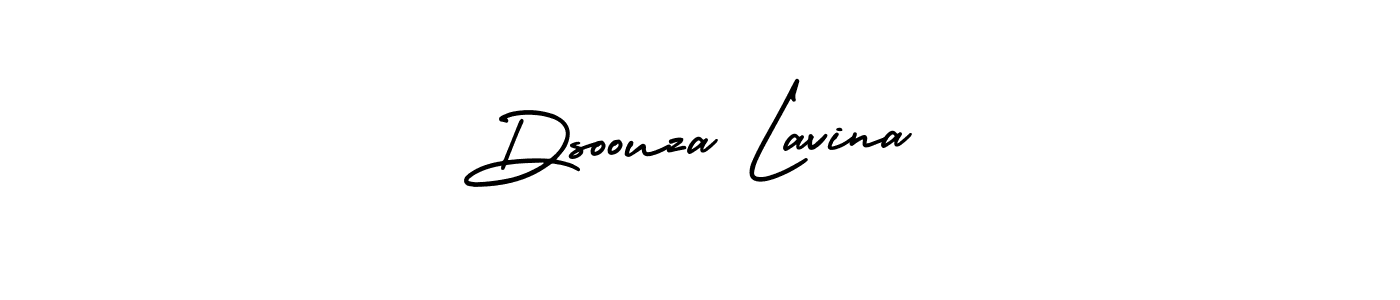 How to make Dsoouza Lavina signature? AmerikaSignatureDemo-Regular is a professional autograph style. Create handwritten signature for Dsoouza Lavina name. Dsoouza Lavina signature style 3 images and pictures png