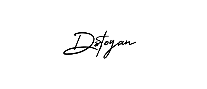 Create a beautiful signature design for name Dstoyan. With this signature (AmerikaSignatureDemo-Regular) fonts, you can make a handwritten signature for free. Dstoyan signature style 3 images and pictures png